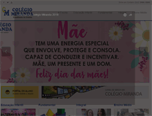 Tablet Screenshot of colegiomiranda.com.br